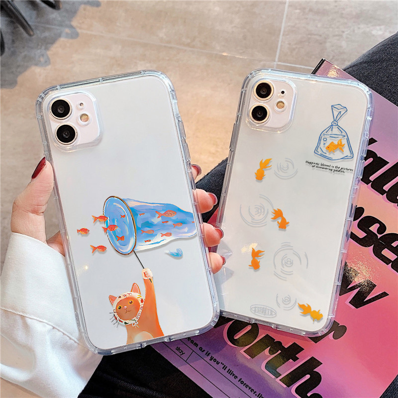 Phone Cases Clear - 素敵な魚柄クリアスマホケース iPhone 14 16 15 11