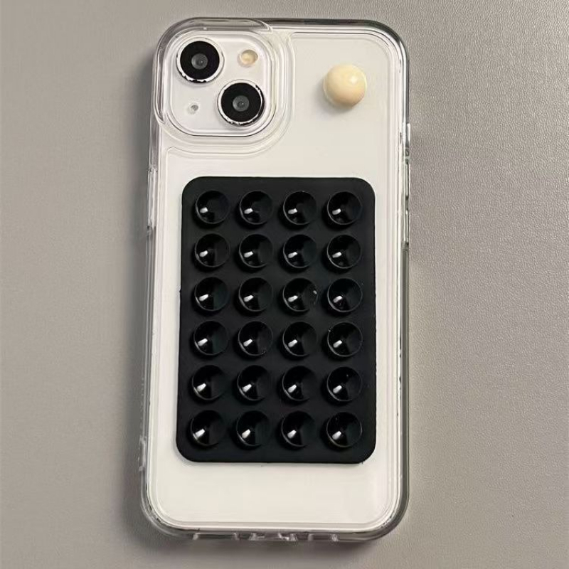 Phone Cases Case - シリコン吸着式スマホケースマウント、滑り止め粘着グリップ、シリコン粘着吸盤マウント、強力グリップホルダー（自撮り動画用）