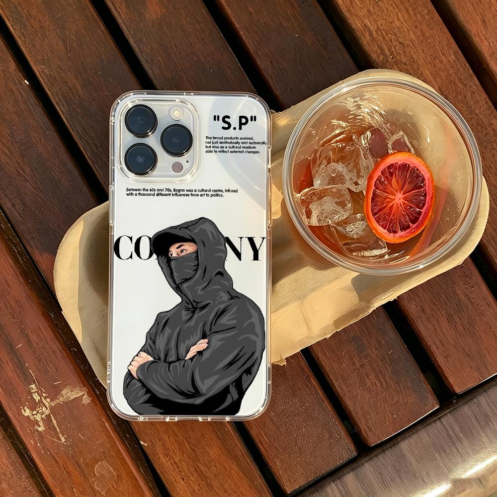 Phone Cases Com - エクササイズブランドC-Com-panyES機能ジャケットPスマホケース透明スマホケースfor iPhone 16 15 14 13