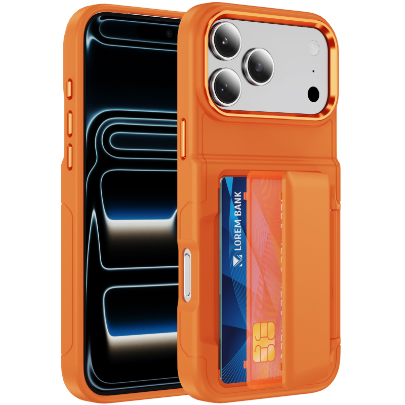 Phone Cases With Wallet On Back - 新色ソリッドカラーフロストPCウォレットカードホルダー耐衝撃電話ケース iPhone 17 Pro Max 15