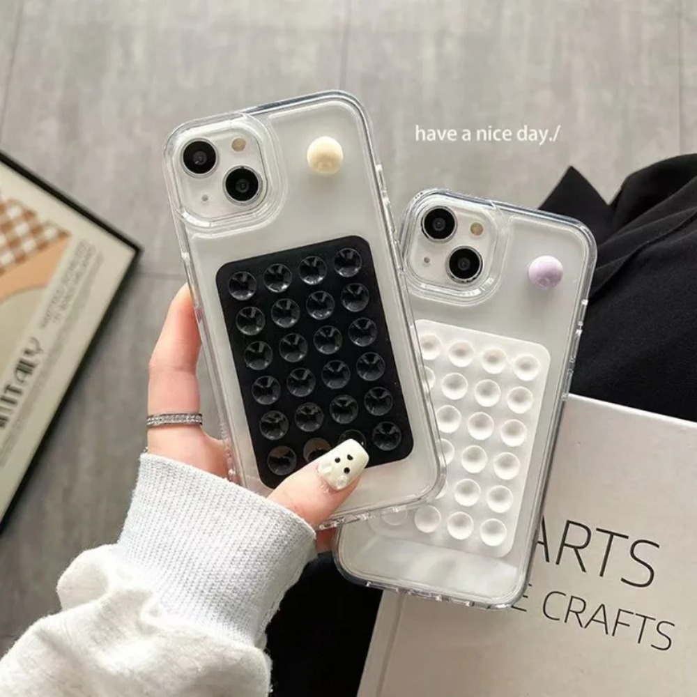 Phone Cases Case - シリコン吸着式スマホホルダーマット多機能吸盤壁掛けスタンド正方形滑り止め片面ケースマウント背面ステッカー