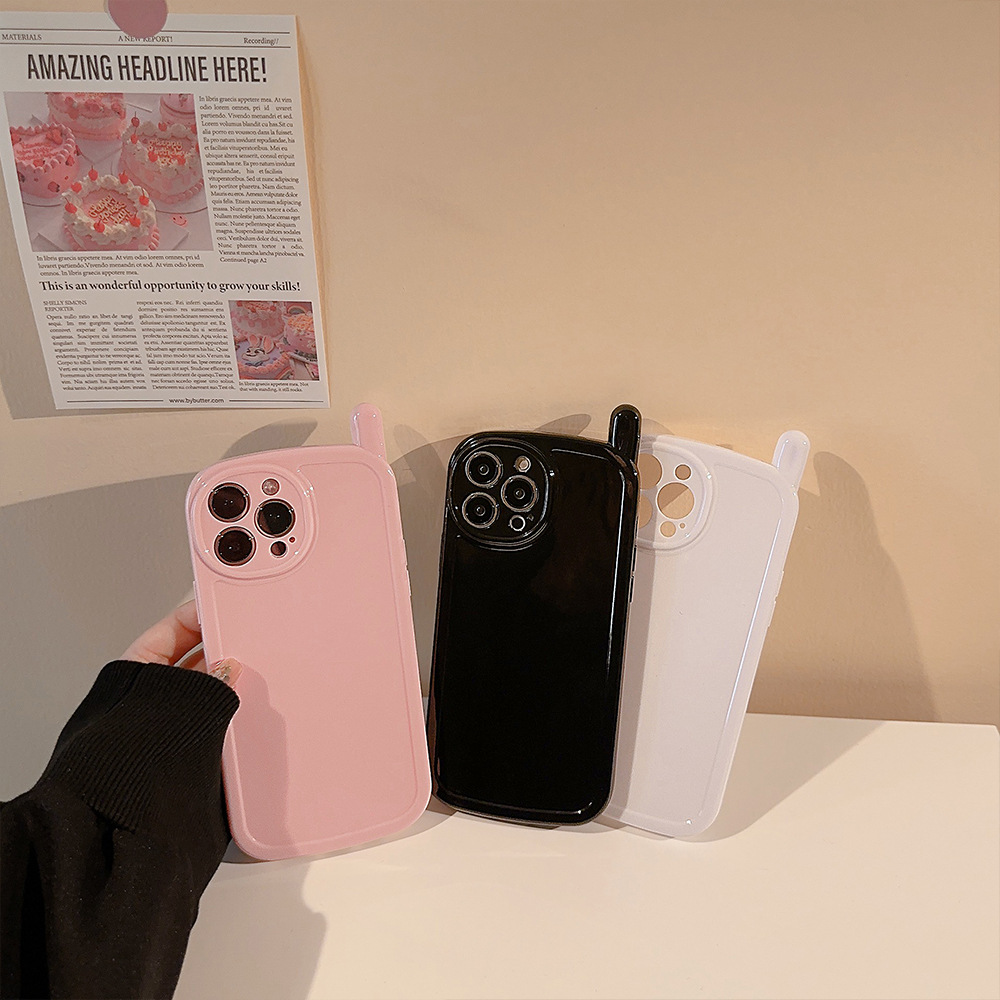 Phone Cases Xs Max - 韓国風無地アンテナデザインソフトフォンケース iPhone 17 16 15 14