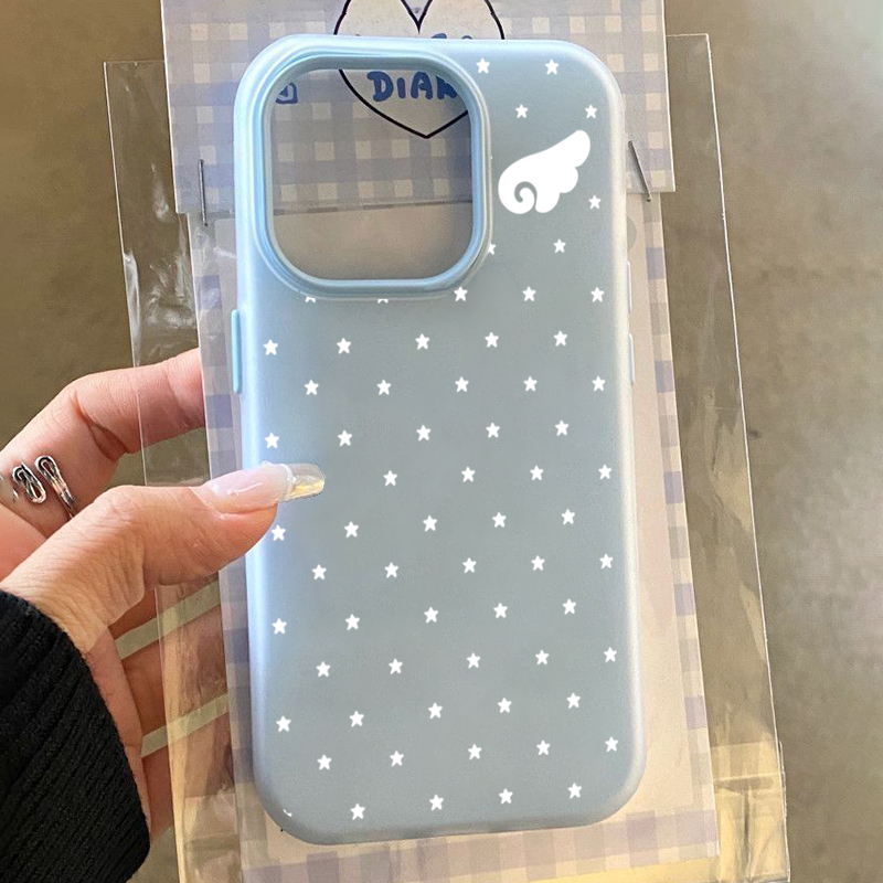 Phone Cases Xiaomi 15 - 韓国のかわいい美学スター天使の羽2in1スマホケース Xiaomi Redmi Note 15 14