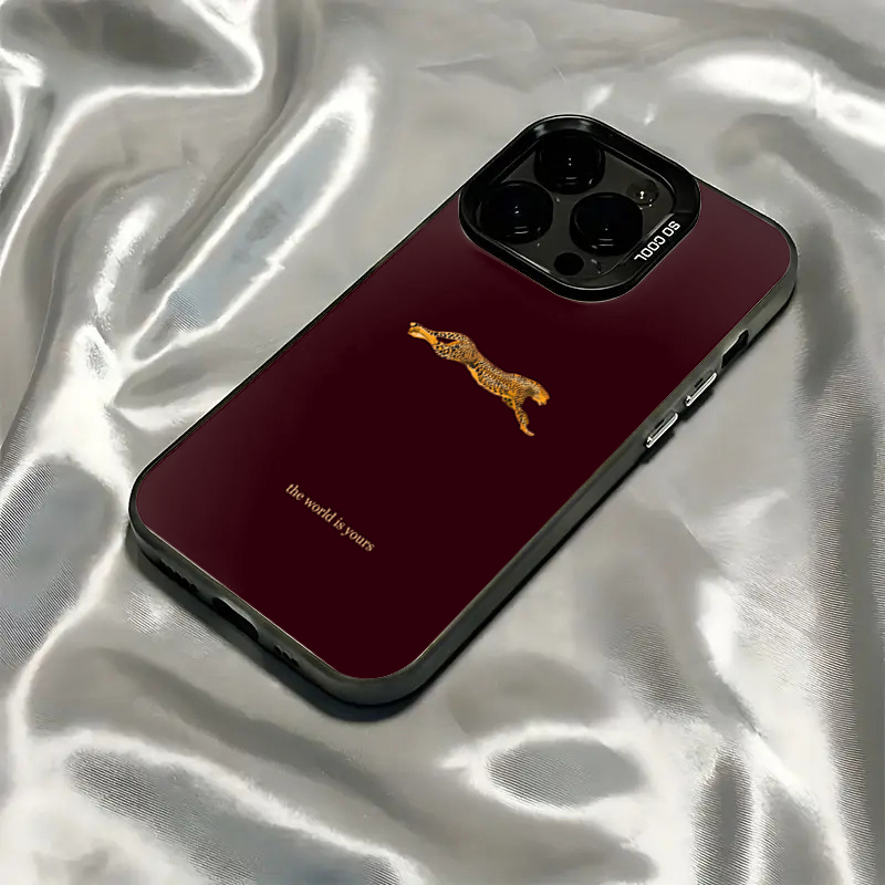 Phone Cases Durable - ミニマリスト レオパード柄 iPhoneケース iPhone 17 Pro