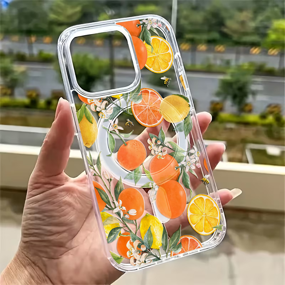 Phone Cases Clear - 夏のレモン柄iPhoneケース iPhone 17 16 15 14