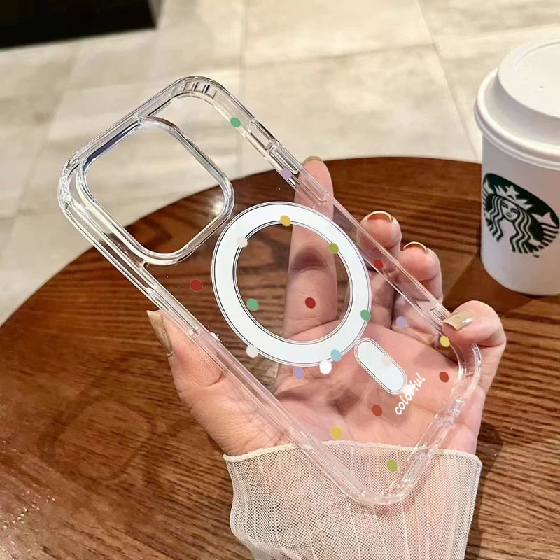 INS韓国クリエイティブカラーウェーブドット柄スマホケース  - Phone Cases Durable のレビューと価格