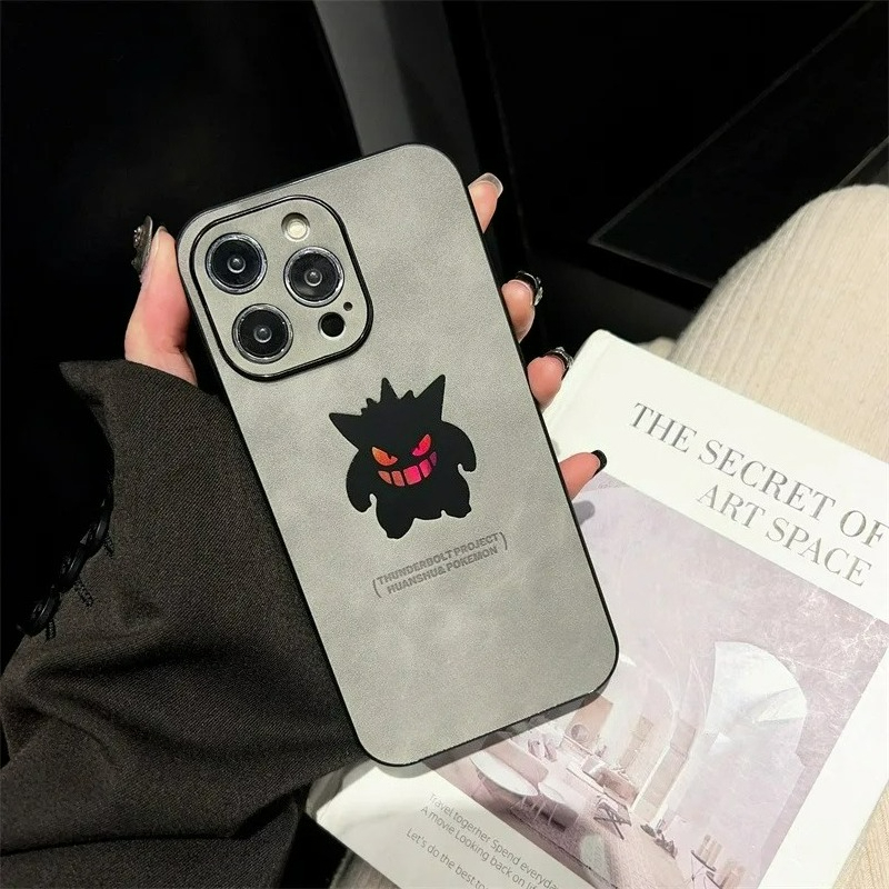 漫画アニメゲンガー革風レーザー加工スマホケース iPhone - Phone Cases Durable のレビューと価格