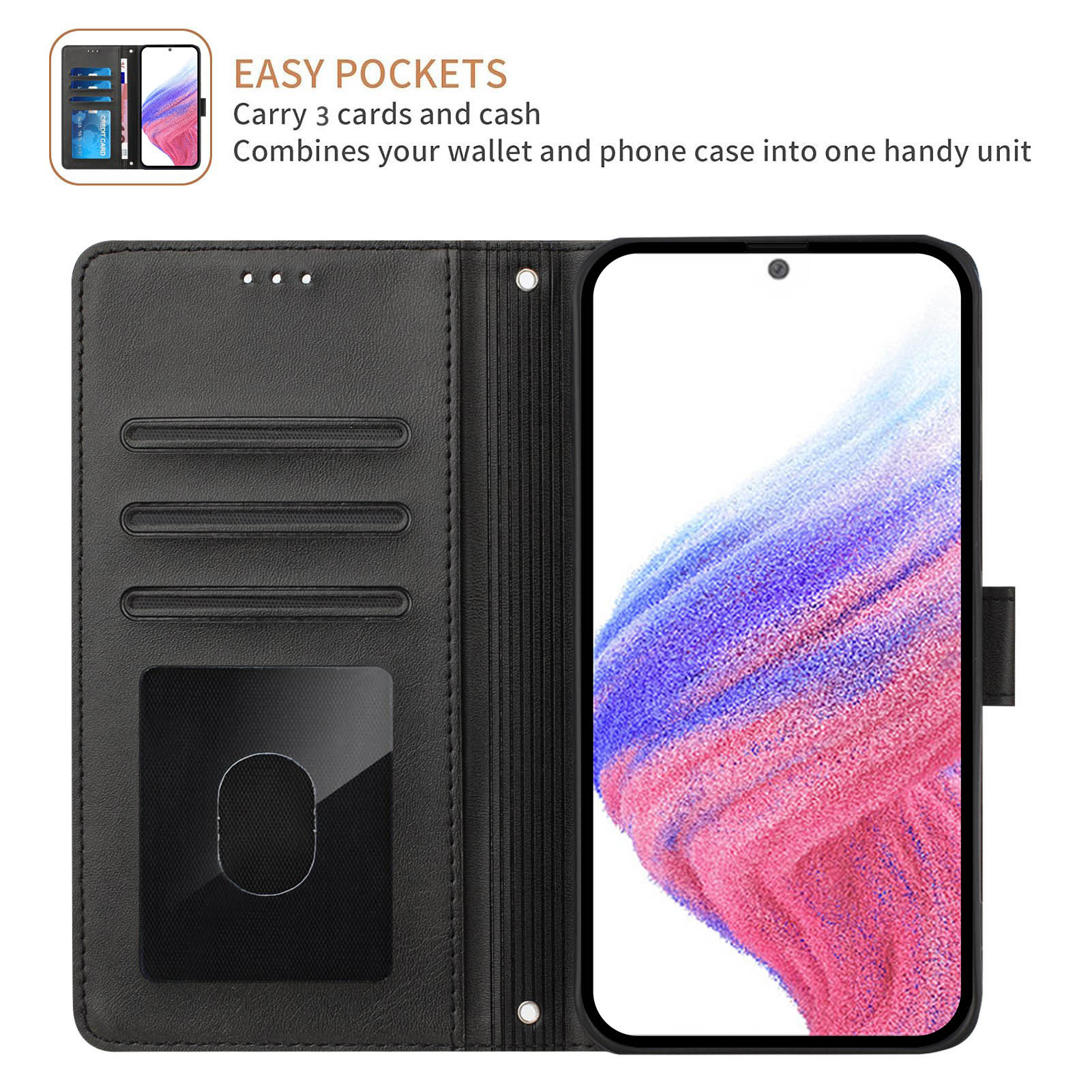 フリップウォレットレザーケース サムスン Galaxy A9 - Phone Cases With Wallet On Back のレビューと価格