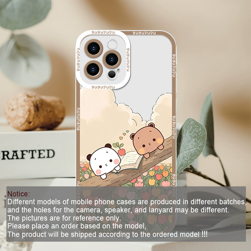 かわいいBUBU DUDUカップルクリアスマホケース、Sam - Phone Cases Clear のレビューと価格
