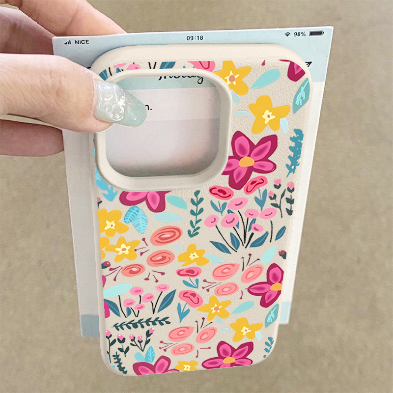 カラフルな花柄のiPhoneケース Air 17 16e 1 - Phone Cases Durable のレビューと価格