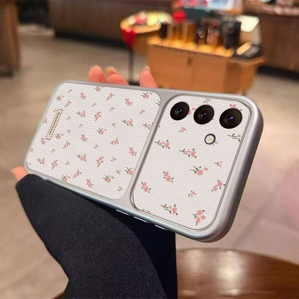 カメラウィンドウ付きフラワーデザインスマホケース Samsu - Phone Cases Leather のレビューと価格