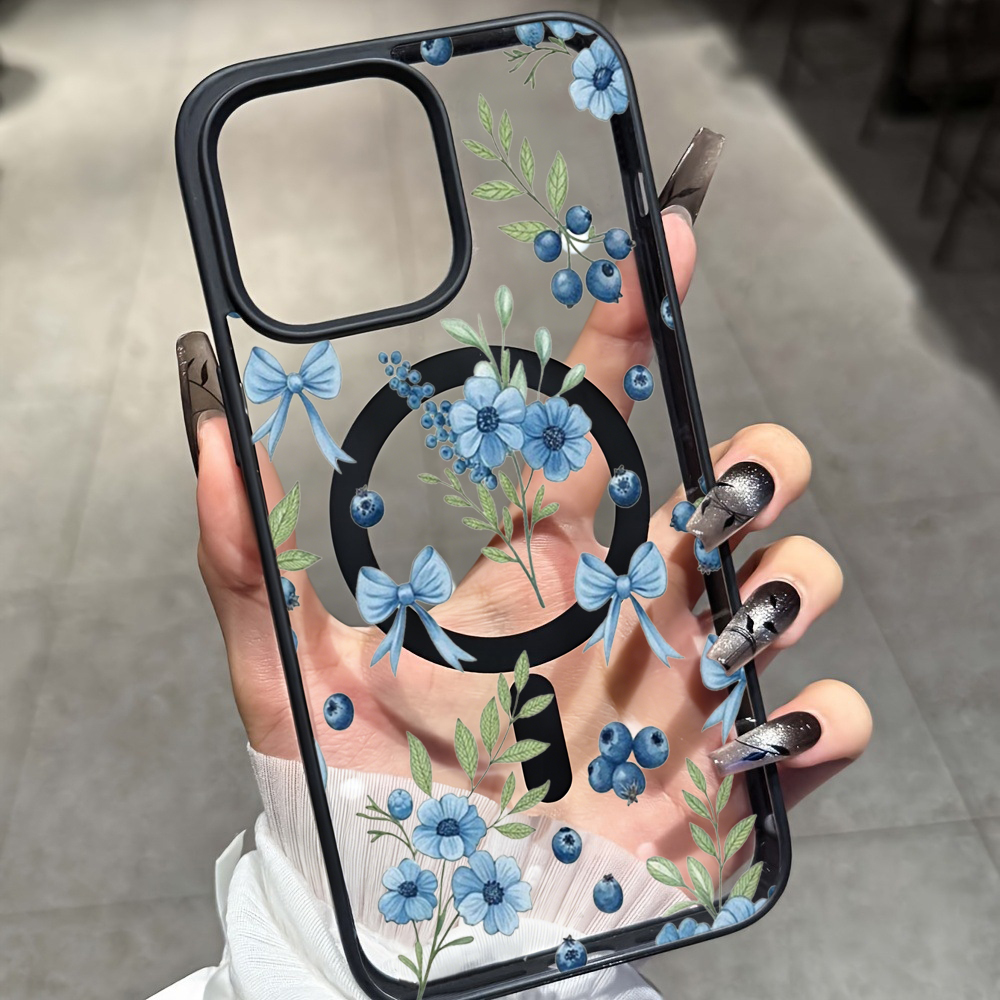 ブルーベリーフローラルクリアケース iPhone 17 14 - Phone Cases Durable のレビューと価格