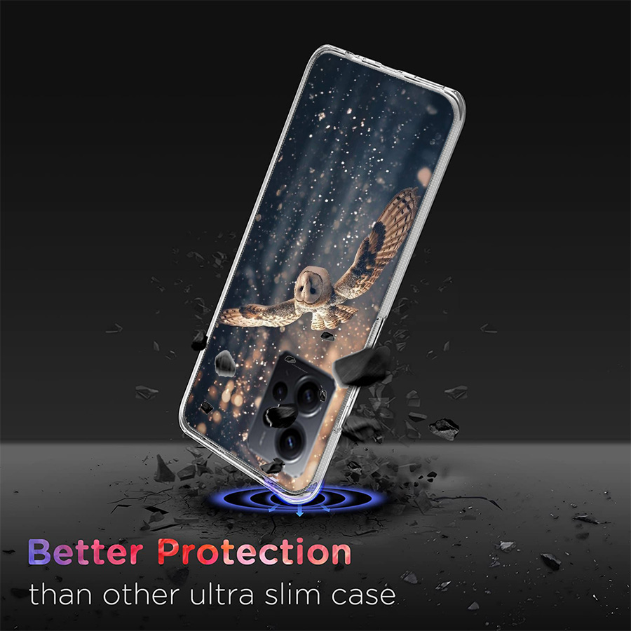 冬のフクロウ柄スマホケース Redmi Note 14 15 - Phone Cases Com のレビューと価格