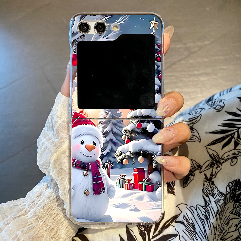 クリスマススノーマンエルク柄スマホケース Samsung G - Phone Cases Z Flip 6 のレビューと価格