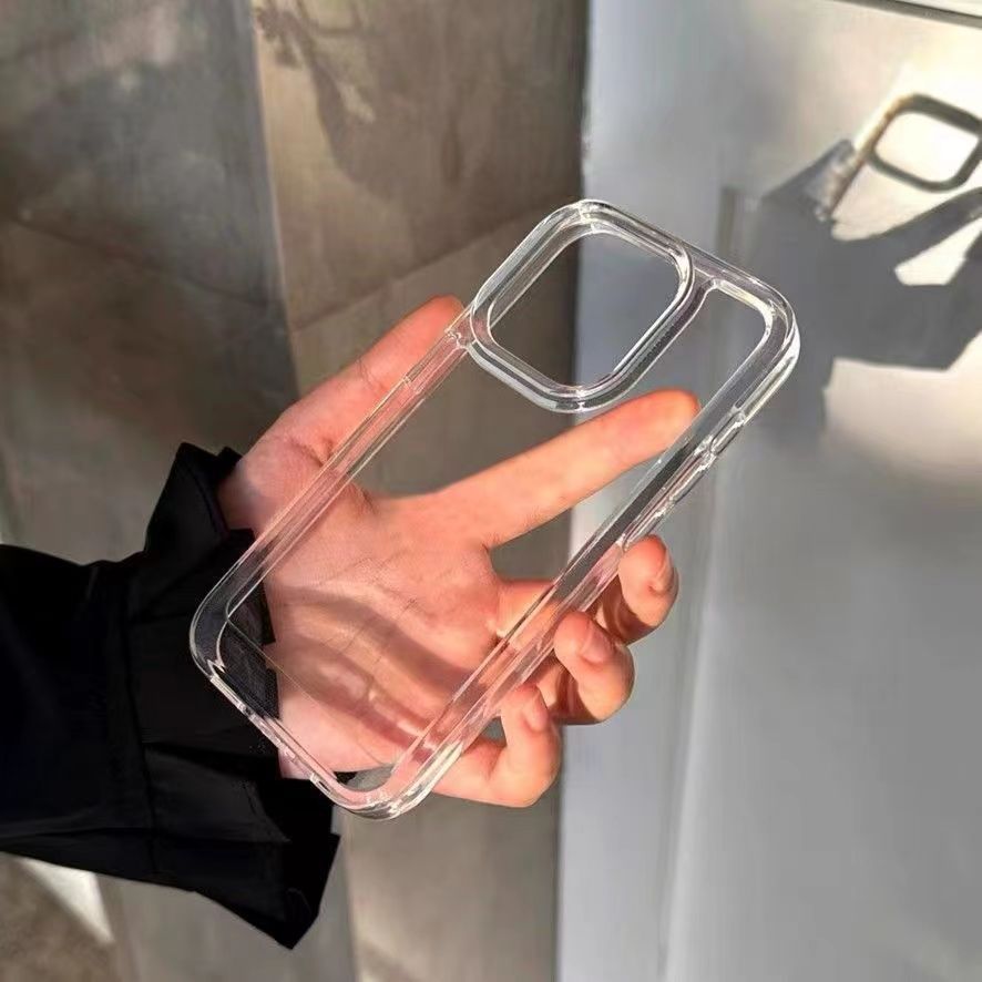 プレミアムミニマリスト透明ビッグホールスマホケース iPho - Phone Cases Durable のレビューと価格
