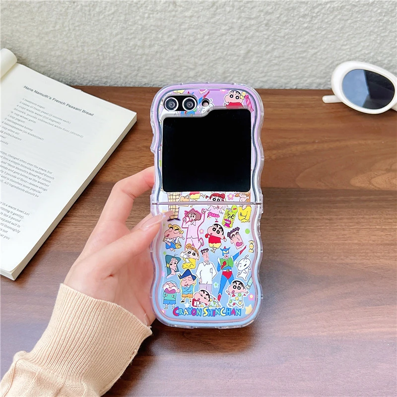 かわいい漫画日本のアニメクレヨンしんちゃんスマホケース サム - Phone Cases Z Flip 6 のレビューと価格