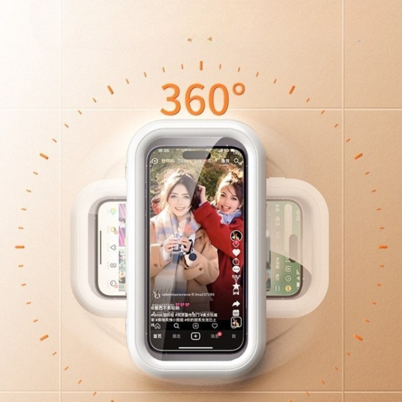 360 °   回転式防水シャワー用スマホホルダー 壁掛け式 - Phone Cases Case のレビューと価格