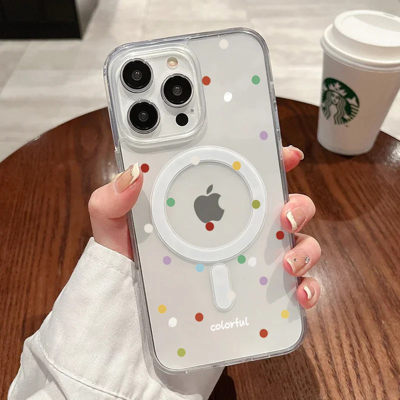 INS 韓国風 カラフル ウェーブドット柄 スマホケース i - Phone Cases Durable のレビューと価格