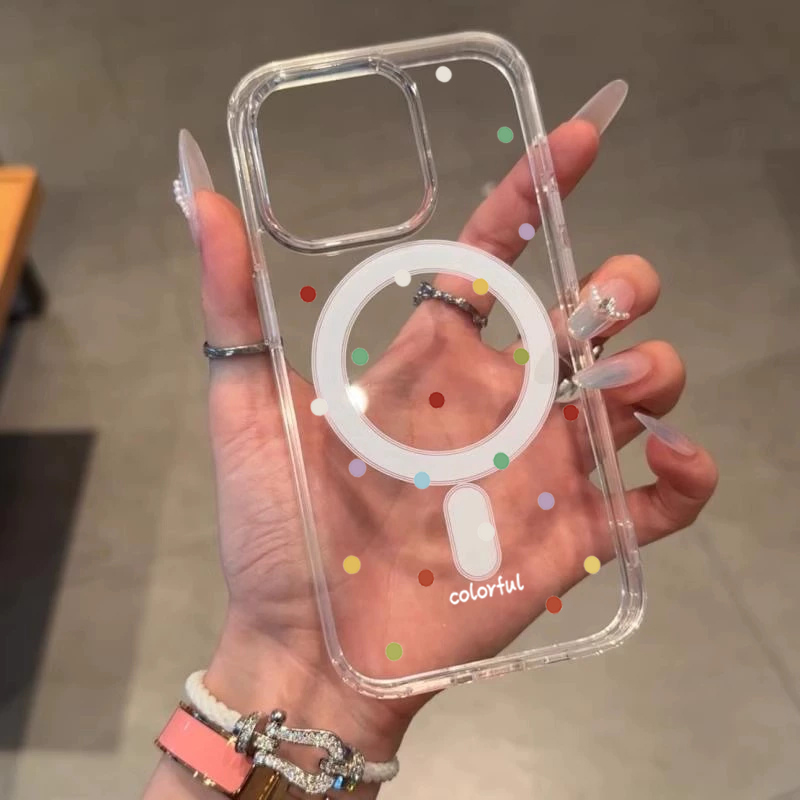 INS 韓国風 カラフル ウェーブドット柄 スマホケース i - Phone Cases Durable のレビューと価格