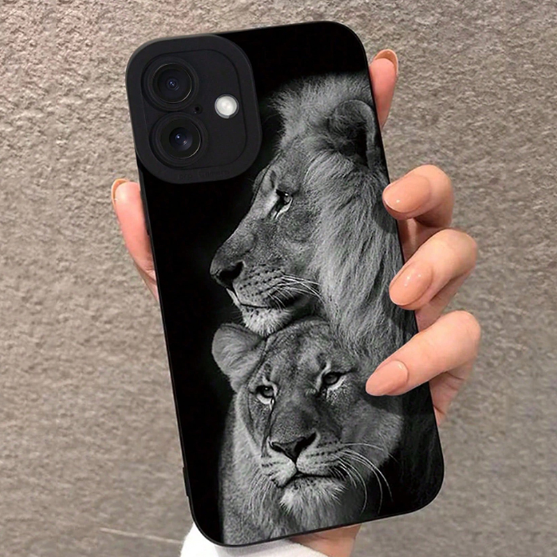 精巧で穴あきのカラフルなライオン柄のiPhoneケース (i - Phone Cases Xs Max のレビューと価格