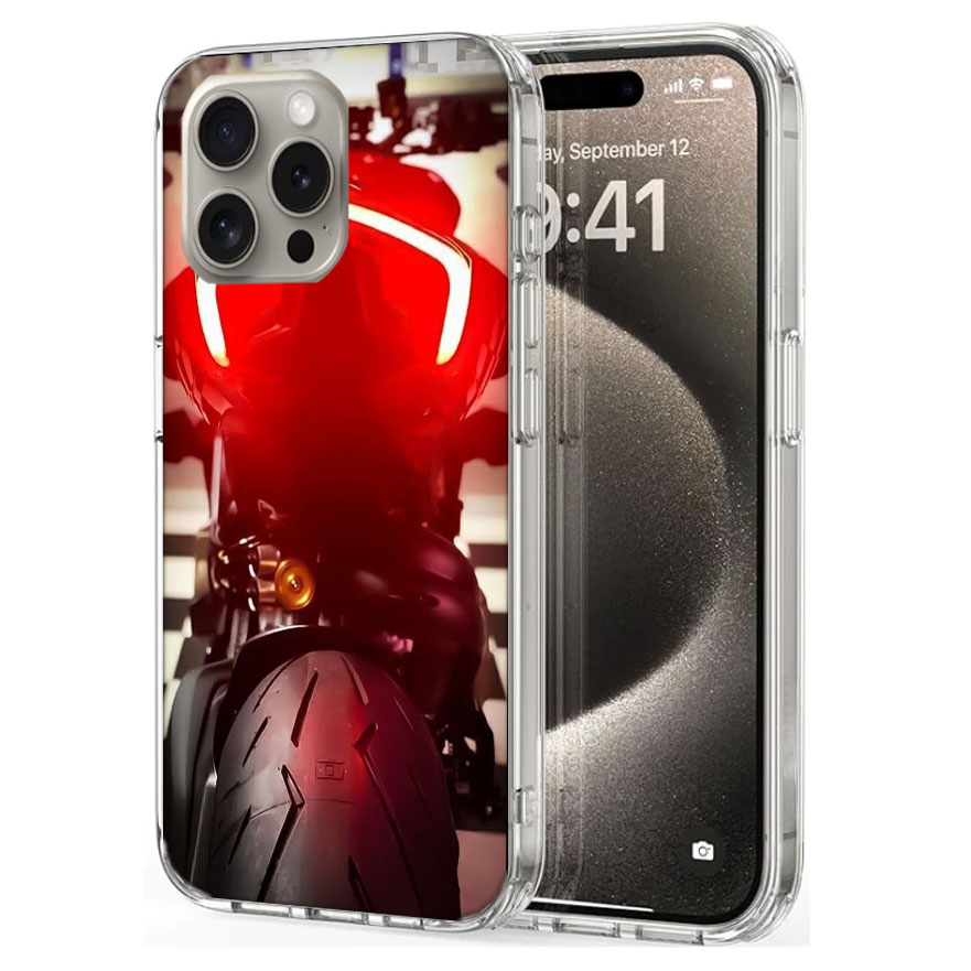 オートバイの後輪排気管風スマホケース iPhone 17E  - Phone Cases Com のレビューと価格