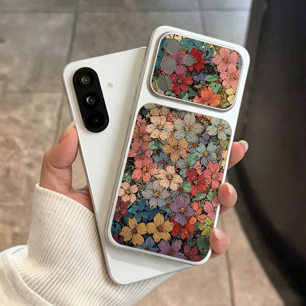 フラワーシリコンレザー携帯電話ケース Samsung A56 - Phone Cases Leather のレビューと価格