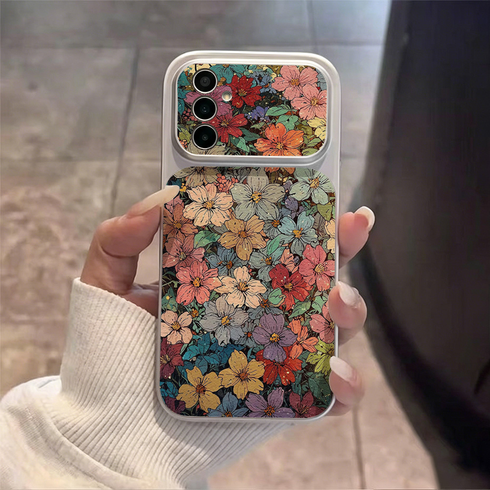 フラワーシリコンレザー携帯電話ケース Samsung A56 - Phone Cases Leather のレビューと価格