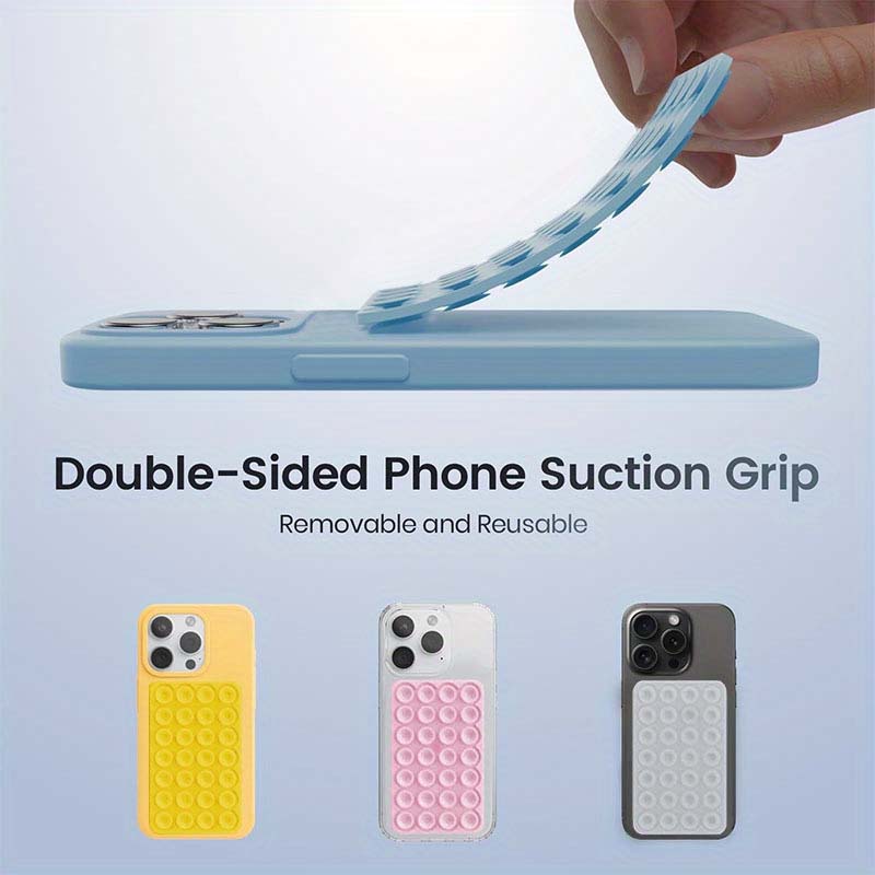 強力な両面ノーハンドグリップ付きシリコン吸盤式スマホスタンド - Phone Cases Case のレビューと価格