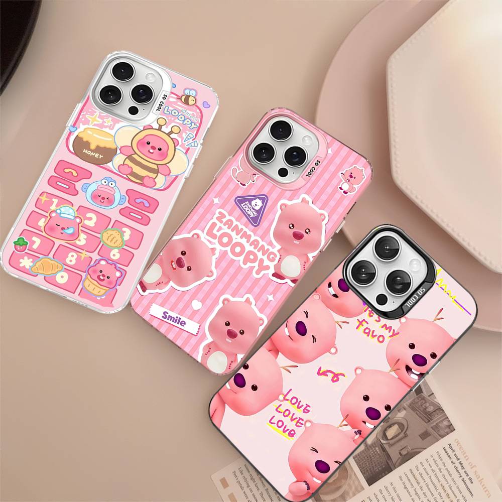 韓国ザンマン L-Loopy スマホケース iPhone 1 - Phone Cases Loopy のレビューと価格