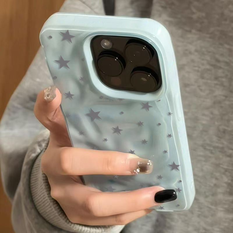 ミニマリスト グレーブルー スターウェーブ テクスチャ iP - Phone Cases Durable のレビューと価格