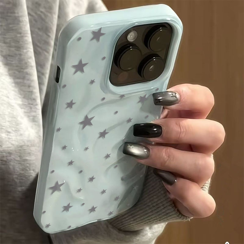 ミニマリスト グレーブルー スターウェーブ テクスチャ iP - Phone Cases Durable のレビューと価格